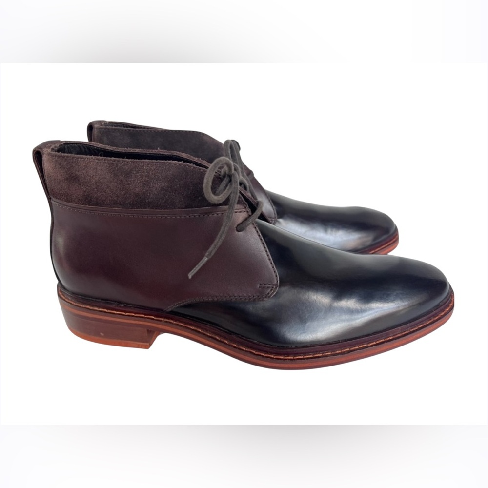 Cole Haan Mens Air Chukka Boots Brown Leather Suede Ankle C10826 Size 10W